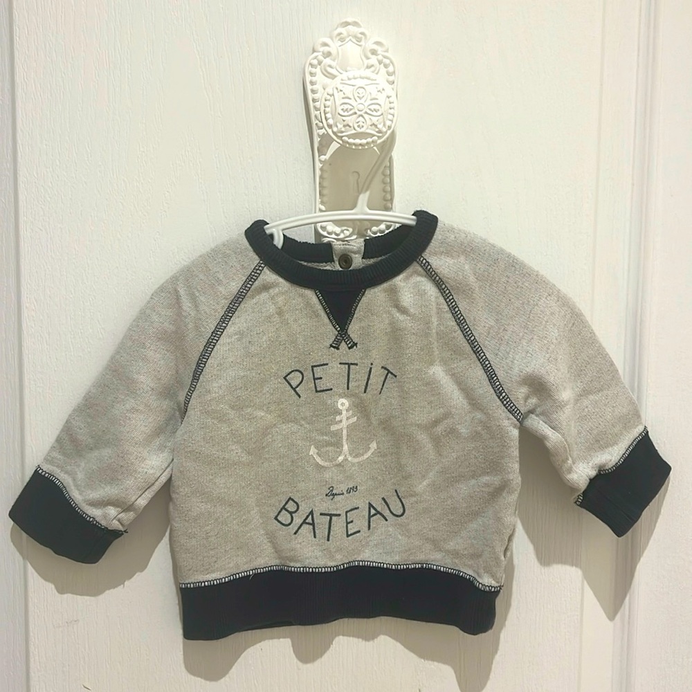 Petit Bateau Crewneck baby sweatshirt
